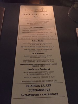 Menu photo 3 Lungarno 23 Florence, FI