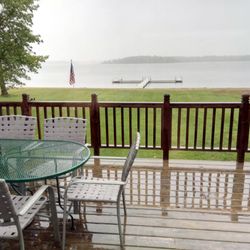 Curley's On Cotton Lake - The deck if the weather is willing