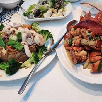 Dynasty - Seafood nest + ginger scallion lobster - Cantonese Near Me - Boston, Massachusetts Dynasty - Seafood nest + ginger scallion lobster - Cantonese Near Me - Boston, Massachusetts