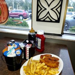 Flap Jacks Pancake House - Chicken tenders and fries