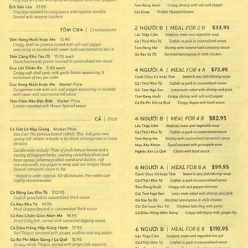Sáu Can Tho Vietnamese Kitchen - Menu 4 of 4 (July 2024) - Vietnamese Near Me - Rosemead, California Sáu Can Tho Vietnamese Kitchen - Menu 4 of 4 (July 2024) - Vietnamese Near Me - Rosemead, California