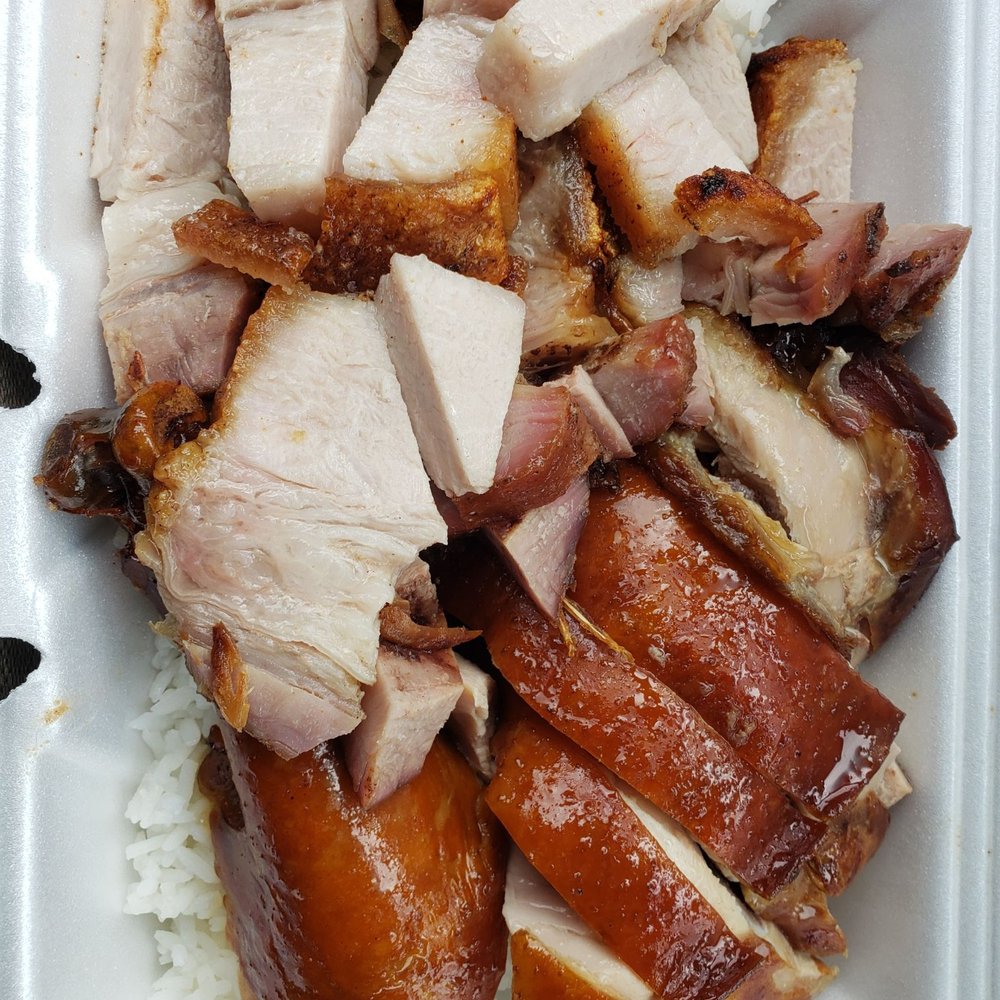 PK Oriental Mart - Crispy pork and soy chicken over fluffy rice - Bakeries Near Me - Pembroke Pines, Florida PK Oriental Mart - Crispy pork and soy chicken over fluffy rice - Bakeries Near Me - Pembroke Pines, Florida