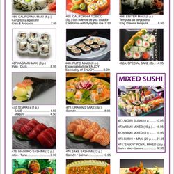 Enjoy - Sushi menu