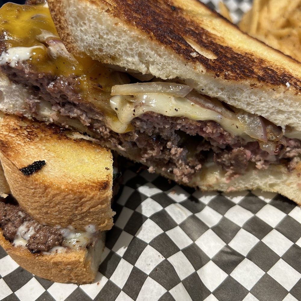 Spliff's Gastropub - The Patty Melt My Face Burger - Beverage Store Near Me - Jacksonville, Florida