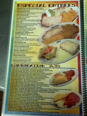 Menu photo 5 Los Tulipanes Pipestone, MN