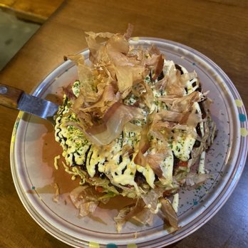 Susuru - Okonomiyaki 7/10 cute but too much ginger - Izakaya Near Me - Orlando, Florida Susuru - Okonomiyaki 7/10 cute but too much ginger - Izakaya Near Me - Orlando, Florida