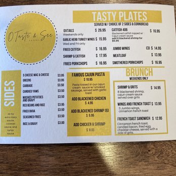 O’Taste & See Eatery - Menu - Soul Food Near Me - Houston, Texas O’Taste & See Eatery - Menu - Soul Food Near Me - Houston, Texas