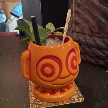 Trader Sam's Enchanted Tiki Bar - Shipwreck on the Rocks but in a different bowl - Tiki Bars Near Me - Anaheim, California Trader Sam's Enchanted Tiki Bar - Shipwreck on the Rocks but in a different bowl - Tiki Bars Near Me - Anaheim, California