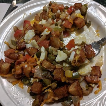 Flo's Pancake House - Spanish Skillet - Initially came with 2 eggs on the top - Breakfast & Brunch Near Me - Anchorage, Alaska