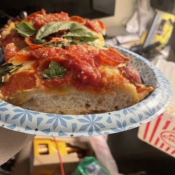 Thunderbird Pies - Slice of pizza he Connie. - Pizza Near Me - Dallas, Texas Thunderbird Pies - Slice of pizza he Connie. - Pizza Near Me - Dallas, Texas