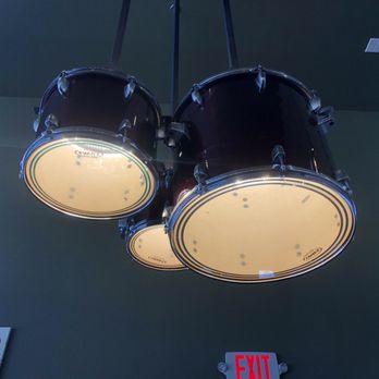 Plowman's Kitchen - Drum chandelier - American Near Me - Taylor, Texas