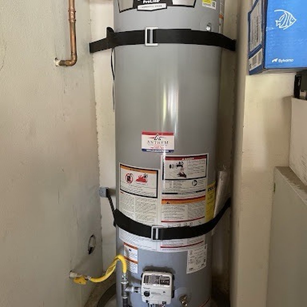 New hot water heater.