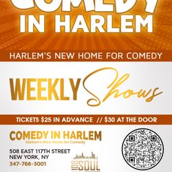 Comedy In Harlem - Please check our website for show times and tickets