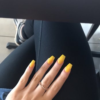 Legacy Nails & Spa - Yellow coffin nails - Nail Salons Near Me - Denton, Texas Legacy Nails & Spa - Yellow coffin nails - Nail Salons Near Me - Denton, Texas