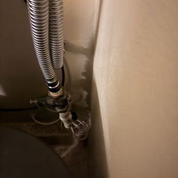 Cowboy Rooter - Before pictures. PVC pipe was used and wasn't up to code (no release value) - Plumbing Near Me Cowboy Rooter - Before pictures. PVC pipe was used and wasn't up to code (no release value) - Plumbing Near Me