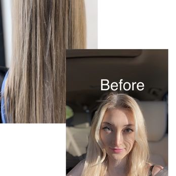 Salon Amerige - Before and after of "highlights" - Hair Stylists Near Me - Corona, California Salon Amerige - Before and after of "highlights" - Hair Stylists Near Me - Corona, California