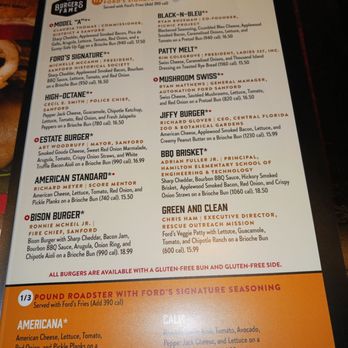 Ford's Garage Sanford - Menu - Burgers Near Me - Sanford, Florida Ford's Garage Sanford - Menu - Burgers Near Me - Sanford, Florida