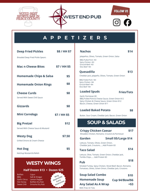 Menu photo 1 West End Pub Tacoma, WA Menu photo 1 West End Pub Tacoma, WA