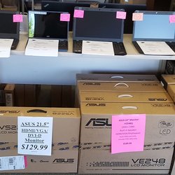 As a Lenovo Certified Retailer and Warranty Service Center we Service "Think" Brand Desktops an Laptops. Oh and we have Monitors too.