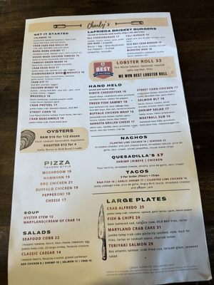 Menu photo 8 Charlys Waterfront Essex, MD