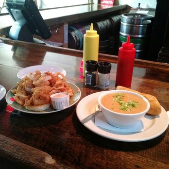 The Trailhead - Onion rings and Beer Cheese soup. I'm in Heaven! - Burgers Near Me - Black Mountain, North Carolina The Trailhead - Onion rings and Beer Cheese soup. I'm in Heaven! - Burgers Near Me - Black Mountain, North Carolina