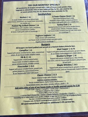 Menu photo 3 Common Man Tap & Table Ellsworth, WI