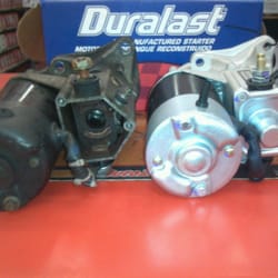 All Star Starter & Alternator - ALLSTAR REMANUFACTURED STARTER ON THE LEFT. 32 MOS.DID NOT REPLACE WIRE WITH DRIED OUT MISSING INSULTATION. HE JUST COVERED IT.
