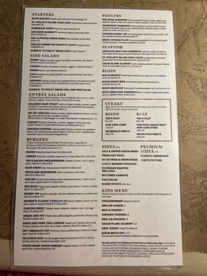 Menu photo 1 Ted's Montana Grill Buford, GA
