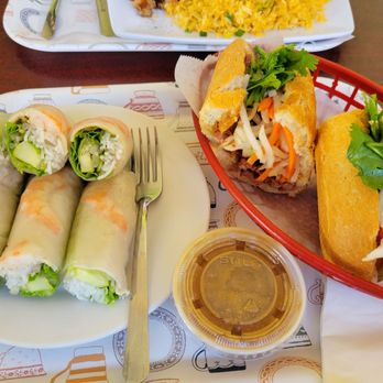 Jenjon's Cafe - Bbq Pork Banh Mi/spring rolls - Coffee & Tea Near Me - Union City, California Jenjon's Cafe - Bbq Pork Banh Mi/spring rolls - Coffee & Tea Near Me - Union City, California