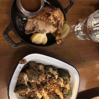 Union Chicken - Roasted chicken with brussel sprouts - Chicken Shop Near Me - Toronto, Ontario