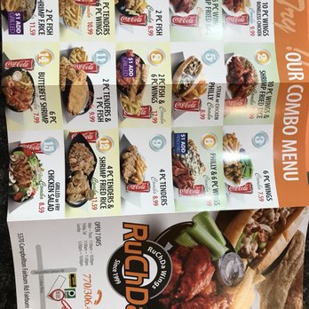 RuChDa Wings - a menu for a restaurant - Chicken Wings Near Me - Fairburn, Georgia