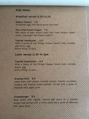 Menu photo 1 Five Little Figs Adelaide, SA