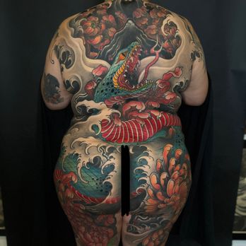 The Classic Flow Tattoo - Completed back piece with 4 tattoo cover up - Tattoo Near Me - San Diego, California The Classic Flow Tattoo - Completed back piece with 4 tattoo cover up - Tattoo Near Me - San Diego, California