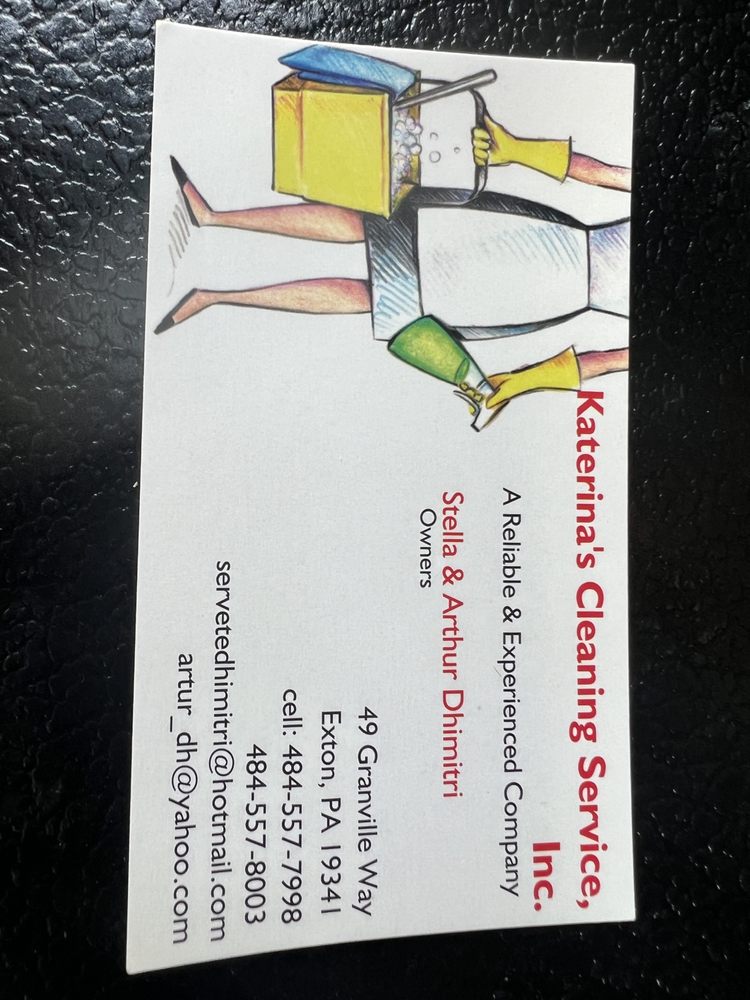 KATERINAS CLEANING SERVICES 49 Granville Way, Exton, Pennsylvania