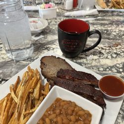 Poppy's Pit & Grill - Two mean meal.