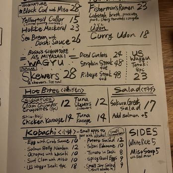 Sushi By Bosso - menu - Sushi Bars Near Me - Boston, Massachusetts
