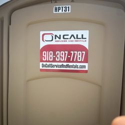 On Call Services and Rentals - Toilet at Uber lot, Tulsa International Airport