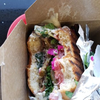 Fatima's Grill - Falafel vegan burger - Mediterranean Near Me - Downey, California