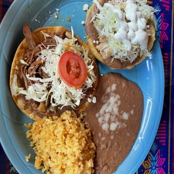 La Dona - Pick Two combo. Chicken sope and beef tostada. - Mexican Near Me - Fairfield, California La Dona - Pick Two combo. Chicken sope and beef tostada. - Mexican Near Me - Fairfield, California