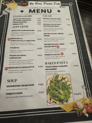 Menu photo 5 Va Bene Pasta Deli Taguig, NCR