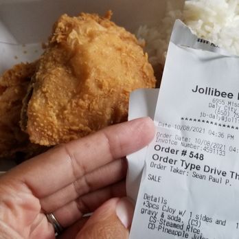 Jollibee - Short a piece a chicken.  We ordered a 3 piece and got home to find only 2 were given. - Fast Food Near Me - Daly City, California