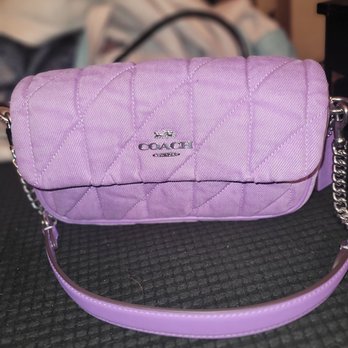 Coach - Hailey flap bag in purple denim - Accessories Near Me - Leeds, Alabama