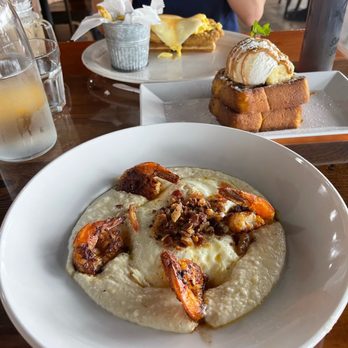 Untoasted - Bacon, Shrimp and Grits Chicken And Waffle Benedict and Banana Dulce De Leche - Breakfast & Brunch Near Me - Hallandale Beach, Florida Untoasted - Bacon, Shrimp and Grits Chicken And Waffle Benedict and Banana Dulce De Leche - Breakfast & Brunch Near Me - Hallandale Beach, Florida