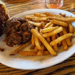Brownstone Cafe - Pulled pork sandwich minus cheese and onions