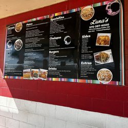 Luna's - Menu 2025.