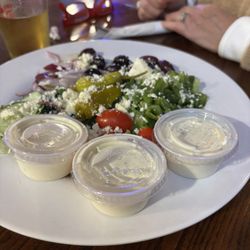 Fully Loaded Pizza - Large Greek salad