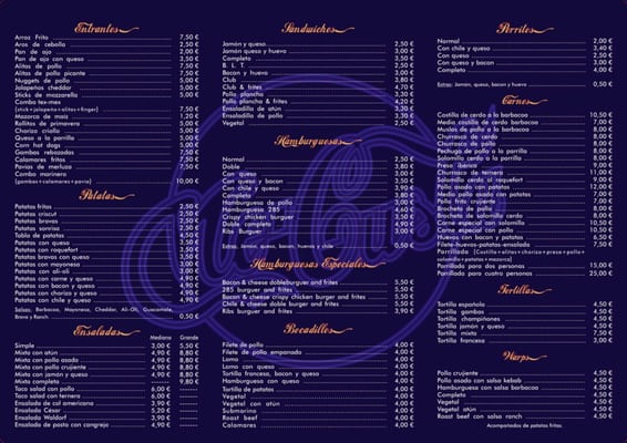 Menu photo 5 Me Gusta Rota, CA