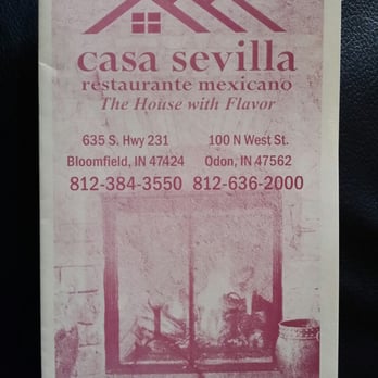 Casa Seville - the front and back of the restaurant - Mexican Near Me - Odon, Indiana