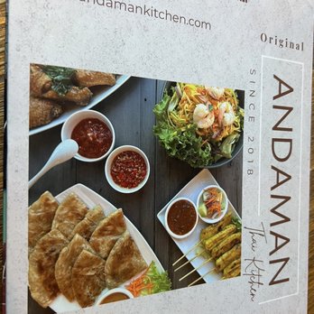 Andaman Thai - Menu is a book - pretty cute - Thai Near Me - San Ramon, California Andaman Thai - Menu is a book - pretty cute - Thai Near Me - San Ramon, California