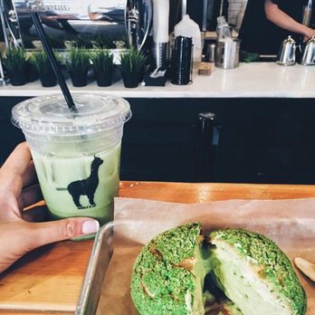 Bibble & Sip - Matcha lavender latte and matcha cream puff, yum! - Coffee & Tea Near Me - New York, New York Bibble & Sip - Matcha lavender latte and matcha cream puff, yum! - Coffee & Tea Near Me - New York, New York